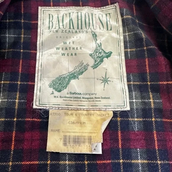 Barbour Backhouse Men’s Town & Country Jacket Size 36
